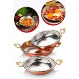 Sobapark Bakır Tava Sahan Seti Menemen Omlet Kuymak Yumurta Tavası Sahanı 14 cm - 16 cm - 18 cm Kalın Ürün