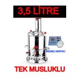 sobapark Odunlu Kömürlü Çay Semaveri Odunlu Kömürlü Semaver Tek Musluklu Semaver 3,5 Litre