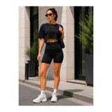 soBasic Taş Detaylı Seamless Toparlayıcı Kısa Tayt