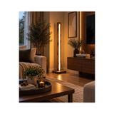 söbeartier Ahşap Led Salon Lambader Rustik Meşe Vernik 100 CM