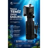 Sobo Akvaryum Mini Iç Filtre 4W 400 Lt/saat -- WP-1050F - Yükseklik 13CM -- Derinlik 7,5 cm - Küçük Akvaryumlar Için Ideal Çözüm