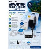 Sobo SvD-001 MİNİ AKVARYUM SESSİZ TEMİZLİK BE OKSİJEN SETİ(HAVA MOTORU,PİPO FİLTRE ,1,5 METRE HORTUM )