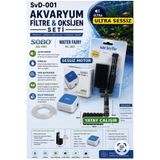 Sobo SvD-001 MİNİ AKVARYUMLAR İÇİN SESSİZ MOTOR TEMİZLİK VE OKSİJEN SETİ(HAVA MOTORU,PİPO FİLTRE ,1,5 METRE HORTUM )