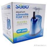Sobo WP-200D Alttan Emişli Akvaryum Sump Motoru 1800Lt/S