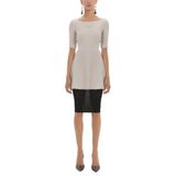 SOCIETA Dantelli Midi Elbise 90762 Taş 44