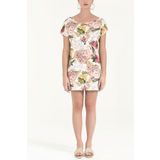 SOCIETA Desenli Örme Mini Elbise 91021 ECRU 40