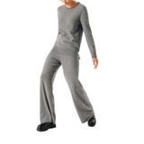 SOCIETA Füme Triko pantolon ve kazak suit 28859 Füme M
