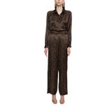 SOCIETA Leopar Beli Lastikli Bol Kesim Pantolon 41621 Leopar L