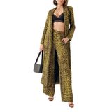 SOCIETA LEOPAR-OLIVE Uzun ceketli pantolon takım 12335 LEOPAR-OLIVE L