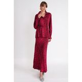 Societa Leopard-Mor Beli Lastikli Uzun Etek 81339 - 001-Renkli