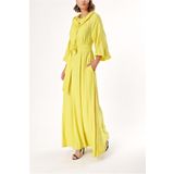 SOCIETA Sarı Reglan kol salaş uzun elbise 93356 Sarı 42