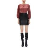 SOCIETA Yuksek Bel Mini Etek 81147 Siyah 40