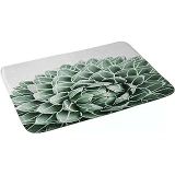 Society6 Gale Switzer Sukulent Splendour Banyo Paspası, 43 cm x 60 cm, Yeşil