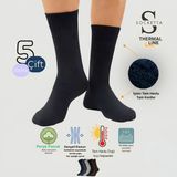 Socketta 5'li Karışık Renkli Erkek Pamuk Tam Havlu Kışlık Termal Soket Çorap - Premium