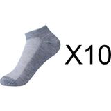 Socks Gates 10 Çift Beyaz Patik Çorap 10 Lu Ekonomik Paket - 0GH-Gri - 0 - 14 Yaş