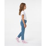 Socksbull Coquette Tarzı Yazı Nakışlı Pamuklu Beyaz Kadın-Genç Kız-Çocuk Kolej Çorabı