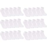 Sockshion Bay ve Bayan Pamuklu Bilek Boy Patik Çorap 30'lu Paket - 40 - 45 - Beyaz