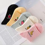 Sockshion Bayan Meyve Desenli Yarım Patik Çorap Seti 5 Çift - Asorti - 35 - 40