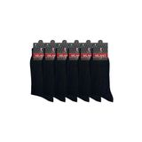 Sockshion Sockshıon Milano 6 Adet Süper Ekonomik Siyah Renk Erkek Pamuklu Çorap, Uzun Desensiz Pamuklu Çorap
