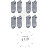 Sockshion Unisex 4 Çift Pamuklu Patik Çorap - Rahat Ve Şık Tasarım