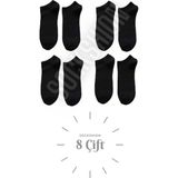 Sockshion Unisex 8 Çift Pamuklu Patik Çorap - Rahat ve Şık Tasarım
