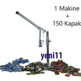 Soda Gazoz Kapağı Kapatma Makinesi + 150 Kapak Şişe Kapatma Aleti