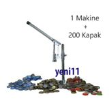 Soda Gazoz Kapağı Kapatma Makinesi + 200 Kapak Şişe Kapatma Aleti