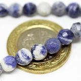 Sodalit Taşı Faset Kesim 6Mm/10 Adet