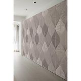 Sof Yaprak Desenli Modern Doğa Dokulu Tekstil Duvar Kağıdı, 350 x 240