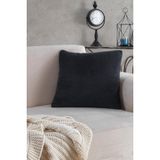 Sofa | 1 Adet Antrasit Renk Welsoft Kırlent Kılıfı Yastık Kılıfı 44X44 Cm