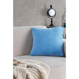 Sofa | 1 Adet Mavi Renk Welsoft Kırlent Kılıfı Yastık Kılıfı 44x44 Cm