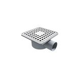 sofdekor 10x10cm Metal Çerçeveli Yer Süzgeci- Yatay Çıkış 50mm
