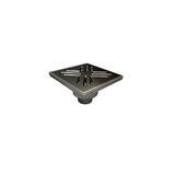 sofdekor 15x15cm Plastik Çerçeveli Standart Yer Süzgeci Duş Kanalı - Düşey Çıkış 50mm