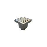 Sofdekor Yer Süzgeci 10x10cm 50mm Düşey Çıkış | Paslanmaz Çelik