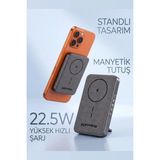 Soffany Ehz-60 22.5W Hızlı Şarj Pd Magsafe Powerbank 10000 Mah Slim Hızlı Taşınabilir - Siyah