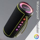 Soffany SFN-880 Rgb Işıklı Bluetooth Hoparlör - Ses Bombası Su Geçirmez Taşınabilir Kablosuz Speaker - Hi-Res Audıo - Siyah