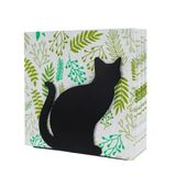 SOFFEE DESIGN Demir Dikey Kedi Peçete Tutucu, Hayvan Gölgesi Peçete Standı Kullanışlı Masaüstü Depolama Dekorasyonu, Mutfak Tezgahları, Yemek Masası, Oturan Kedicik için Sevimli Kağıt Havlu Dispenseri