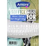 Soffice Aquarium Filtration Wool Akvaryum 60 gr Filtre Elyafı 66x90CM Soffice, Silikonsuz - 60gr 66x90cm