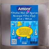 Soffice Aquarium Filtration Wool Akvaryum 70 gr Filtre Elyafı 34x180CM Soffice, Silikonsuz - 70gr 34x180cm