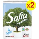 Sofia 12 Li Rulo Havlu 3 Lü Paket Maksimum Emicilik ve Dayanıklı Kağıt