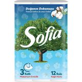 Sofia 12 Rulo Kağıt Havlu Mutfak Kullanımı için Dayanıklı ve Ultra Emici 3 Katlı