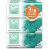 Sofia 3 x 100'lü El ve Yüz Havlusu Avantaj Paketi 2 Adet Ultra Emici ve Dayanıklı Kağıt
