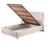 Sofia İkili Set, Sofia Tek Kişilik Baza Başlık Seti Krem 100 x 200