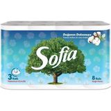 Sofia Pamuk Katkılı Kağıt Havlu 8'li - Beyaz
