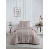 Sofline Bella Gold Natural Pamuklu Tek Kişilik Nevresim Takımı, Lastikli Çarşaflı Nevresim Takımı - Vizon - 160 x 220 cm