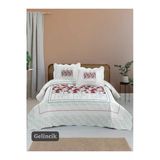 Sofline Çift Kişilik Kapitone Yatak Örtüsü, Klasik Desenli Model - Gelincik (250 X 260Cm)