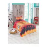 Sofline Fanatik Gs Tek Kişilik Kapitone Yatak Örtüsü - Galatasaray Temalı (175 X 240Cm)