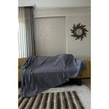 Sofline Kadife Şönil Koltuk Örtüsü, Kaymaz Kanepe Örtüsü, Koltuk Şalı (180 x 220CM) - 180 x 220 cm - Antrasit