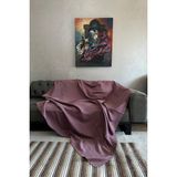 Sofline Kadife Şönil Koltuk Örtüsü, Kaymaz Kanepe Örtüsü, Koltuk Şalı (180 x 220cm) - Lila - 180 x 220 cm