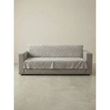 Sofline Kaymaz Tabanlı Tay Tüyü Çekyat, Koltuk, Kanepe Örtüsü Krem 175x210cm Krem